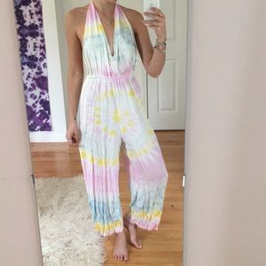 1 HOUR SALE 🌼🐛 Sunburst Tye Dye Playsuit Jumper